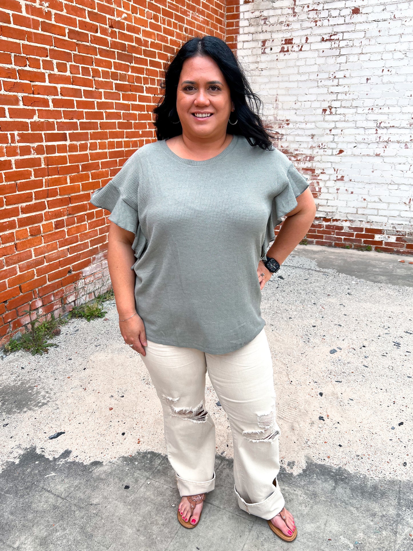 Charlene High Waisted Garment Dyed Destroy 90's Straight-Apparel & Accessories-JUDY BLUE-09/03/24,1st md,88823REG,bottoms,OGP 69.99-The Twisted Chandelier