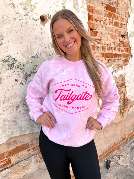 Pink Tailgate Sprinkled Sweatshirt-Sweatshirt-southern bliss co-BIN E3, Max Retail-The Twisted Chandelier