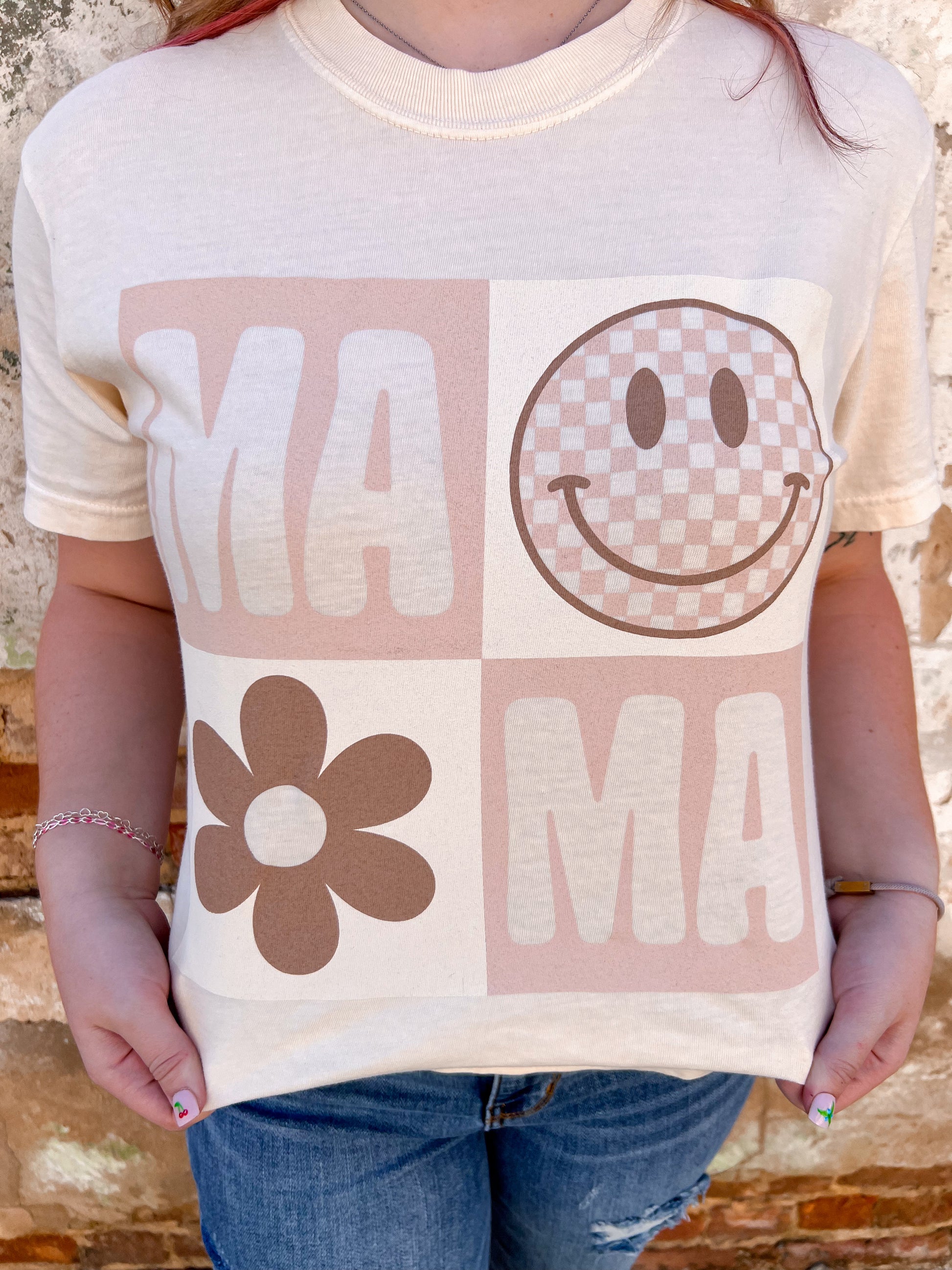 Mama Short Sleeve Tee-Apparel & Accessories-small town society-7450-MIS, BIN D2, FD 05/07/24-The Twisted Chandelier