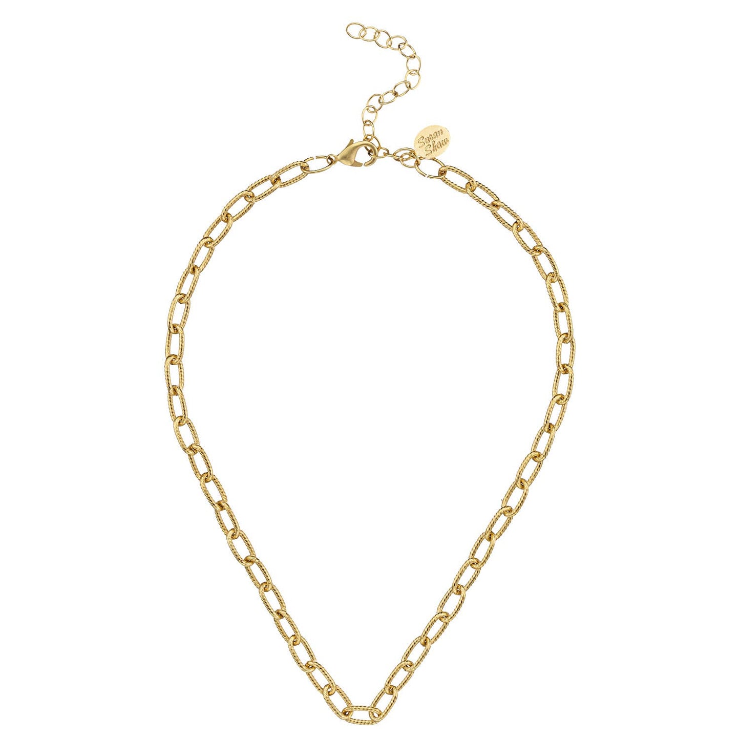 Susan Shaw Oblong Chain Necklace-Susan Shaw-The Twisted Chandelier