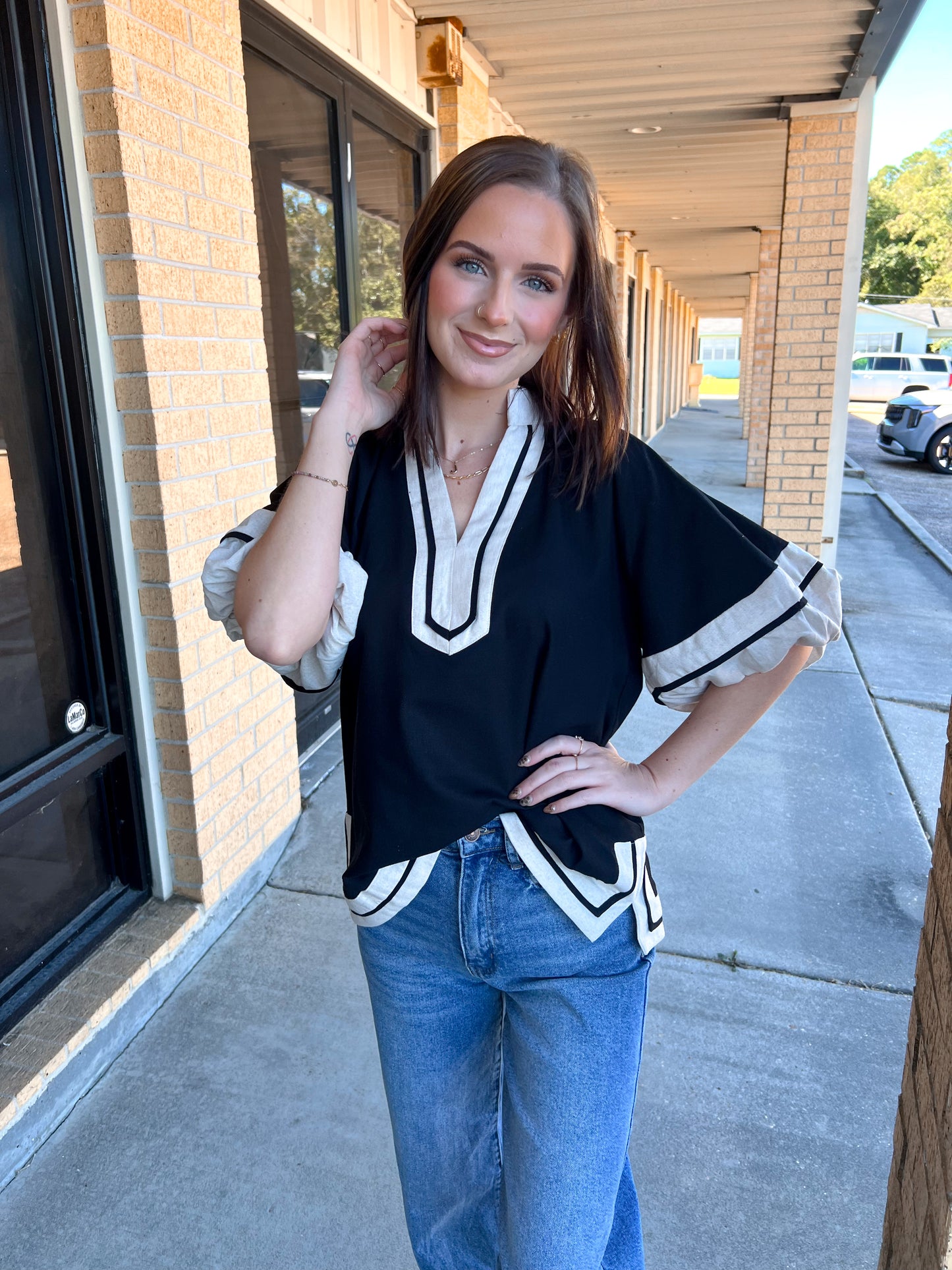 Blair Collared Pullover Top