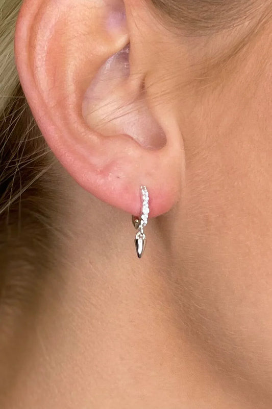 Kimmie Earrings - Silver-Earrings-MY GIRL IN LA--The Twisted Chandelier
