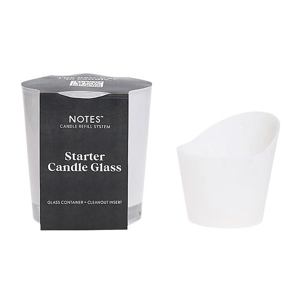 NOTES® Starter Glass and Silicone Cleanout Insert-Candles-Notes Candles--The Twisted Chandelier