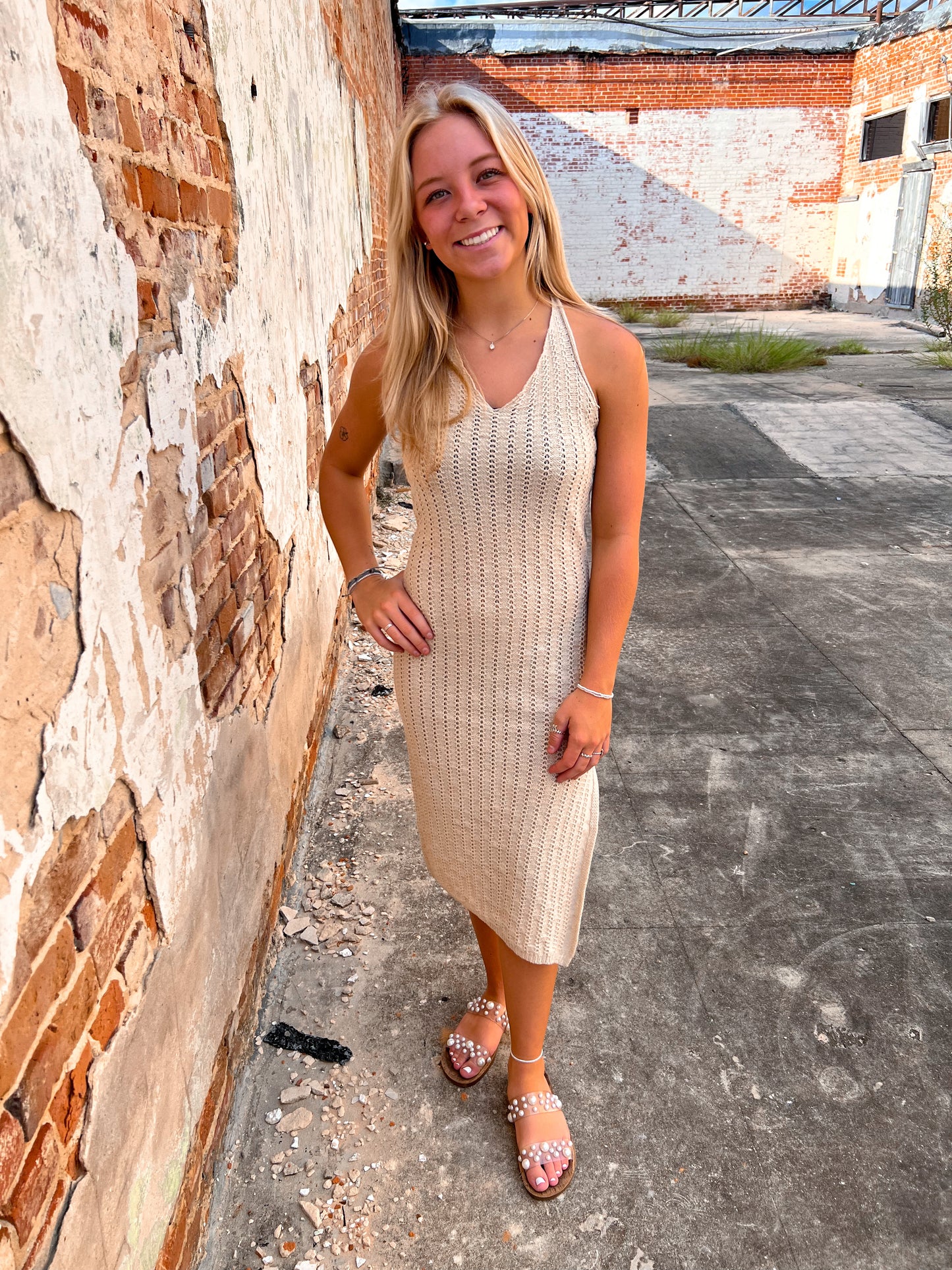 Eliza Halter Neck Sweater Midi Dress-Dresses-le lis-& Jumpsuits,08/08/24,1st md,DJR,Dresses,Max Retail,Rompers,SWD8700-The Twisted Chandelier