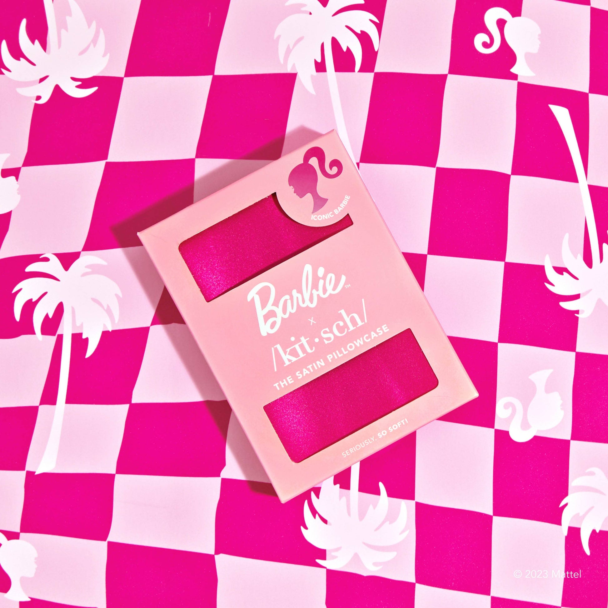 Barbie x kitsch Satin Pillowcase - Iconic Barbie-KITSCH--The Twisted Chandelier