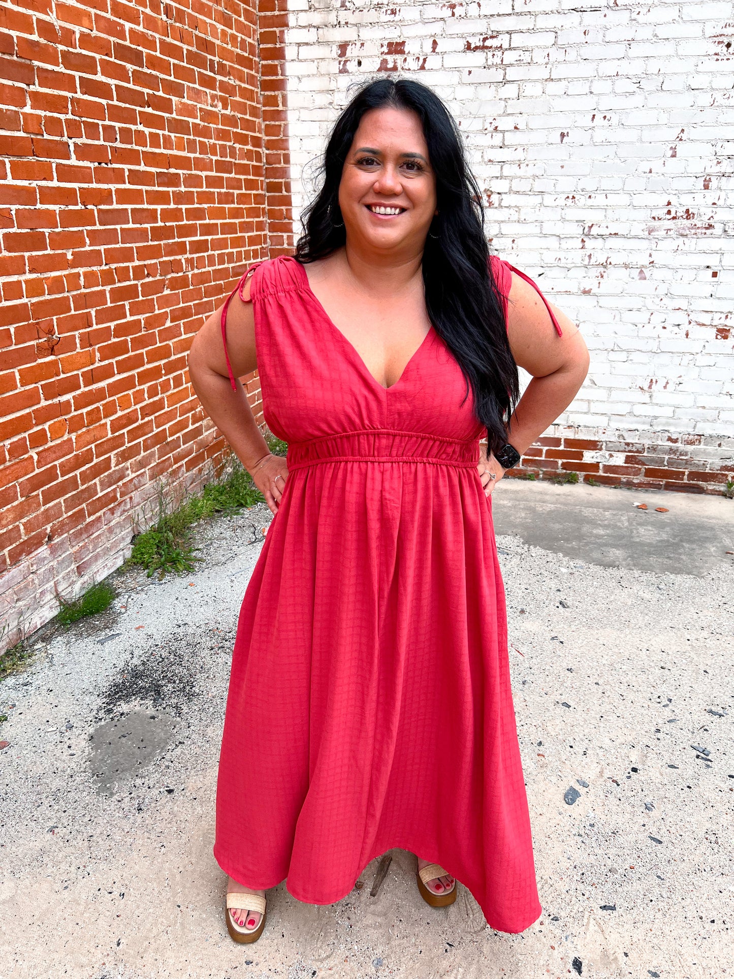 Valerie Textured Woven Goddess like Midi Flare Dress-Dress-Heyson-04/21/25,05/25/24,1st md,Bin a1,Max Retail,western & concert-The Twisted Chandelier