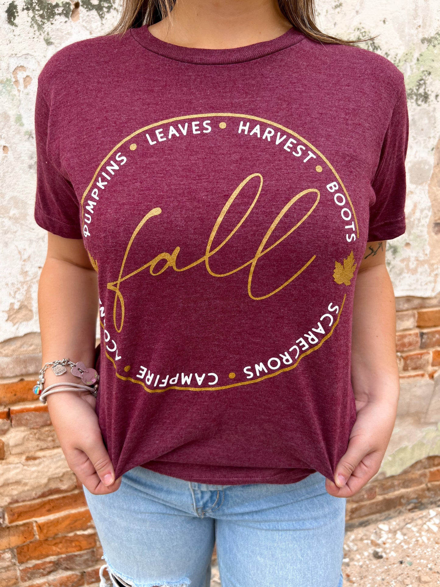 Fall Time Graphic Tee-Graphic T-Shirt-The Twisted Chandelier-$25 & Under Sale,09/12/23,Tops Collection-The Twisted Chandelier
