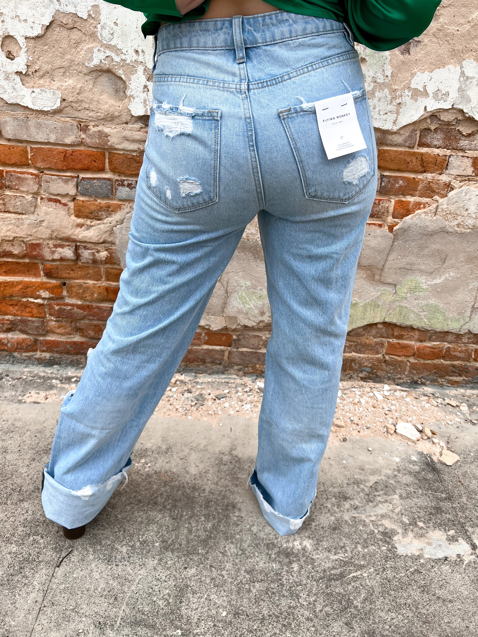 Averie 90's Vintage Flare Jeans-Jeans-Flying Monkey-Max Retail-The Twisted Chandelier