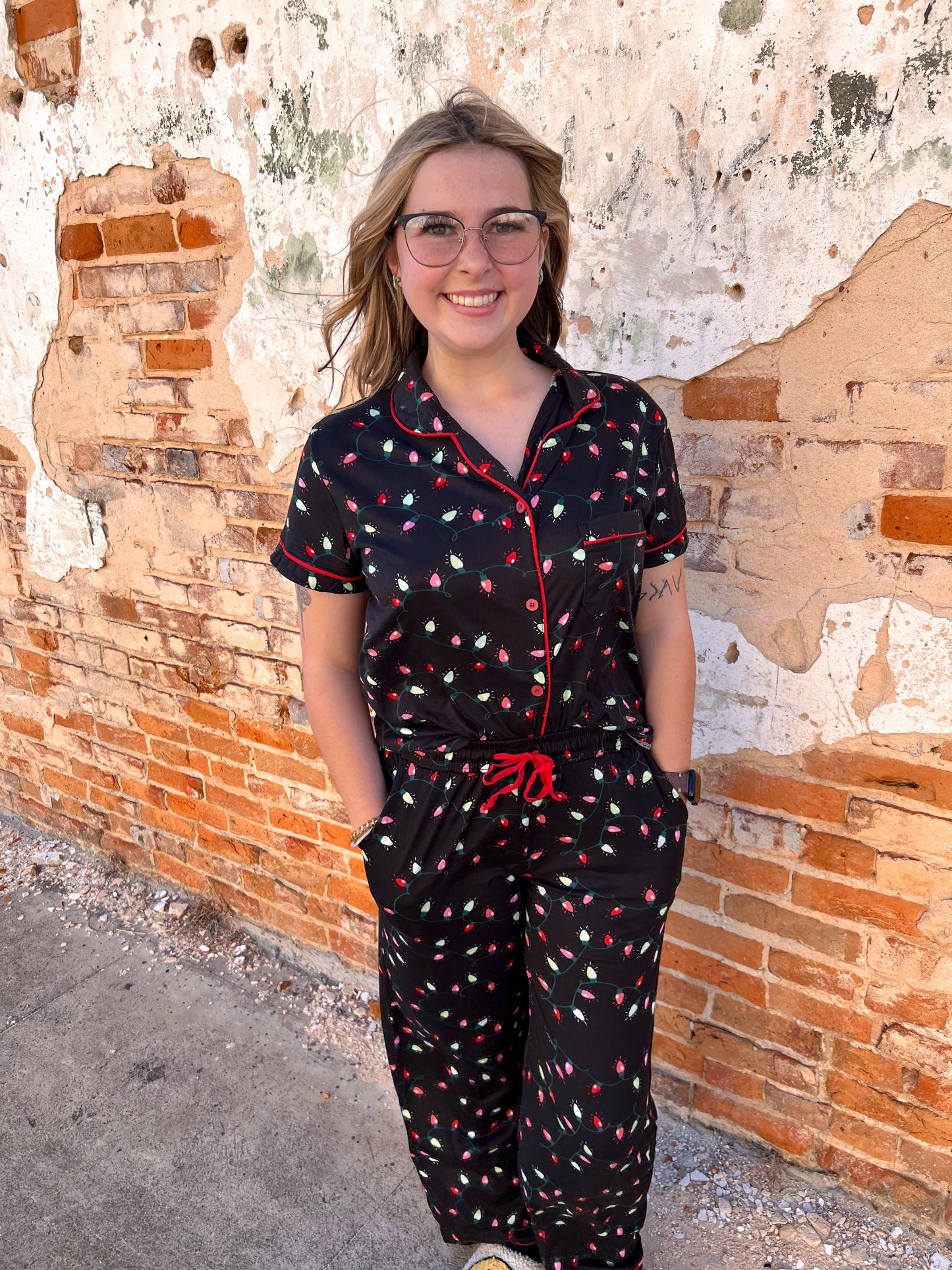Hello Mello Holiday Pajama Pants - Very Merry-Loungewear-HELLO MELLO-BIN C5, Faire-The Twisted Chandelier