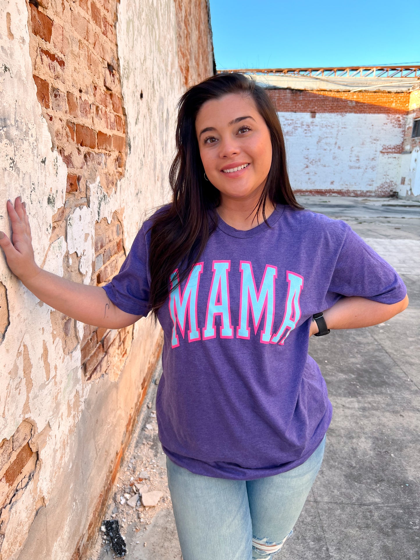 Mama Graphic Tee - Purple-Graphic T-Shirt-The Twisted Chandelier-7/5-The Twisted Chandelier