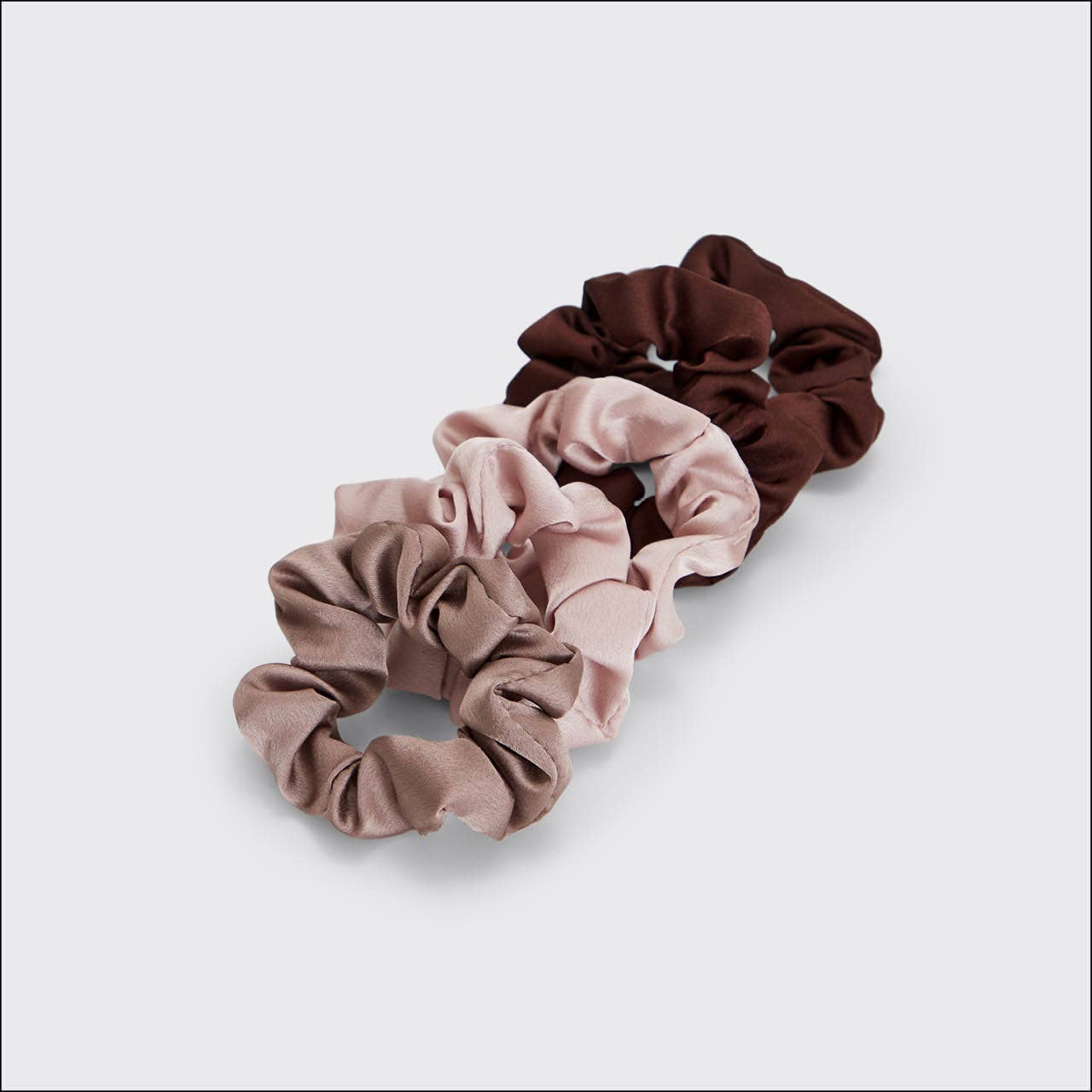 Satin Sleep Scrunchies 5pc- Cameo-KITSCH--The Twisted Chandelier