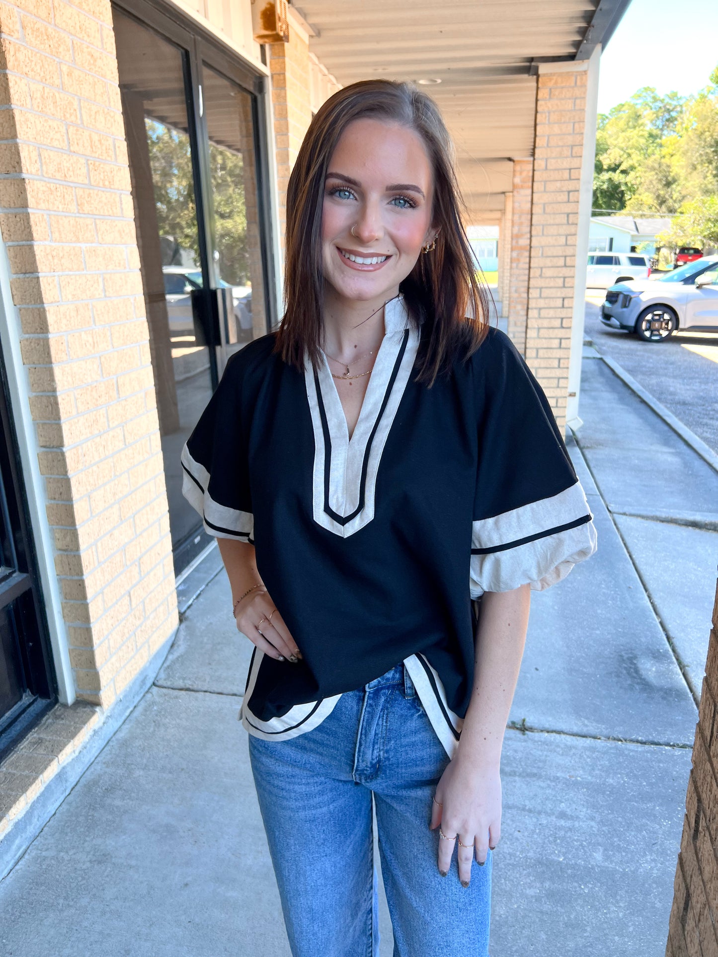 Blair Collared Pullover Top