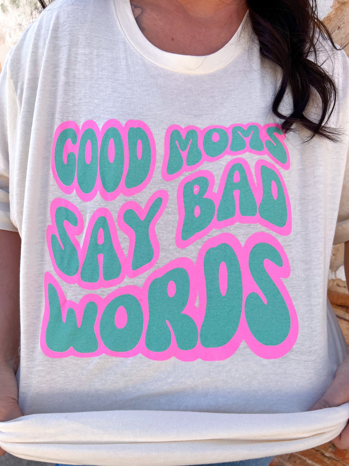 Good Moms Say Bad Words Graphic Tee-Graphic T-Shirt-The Twisted Chandelier-09/06/23, 1st md, BIN C1-The Twisted Chandelier