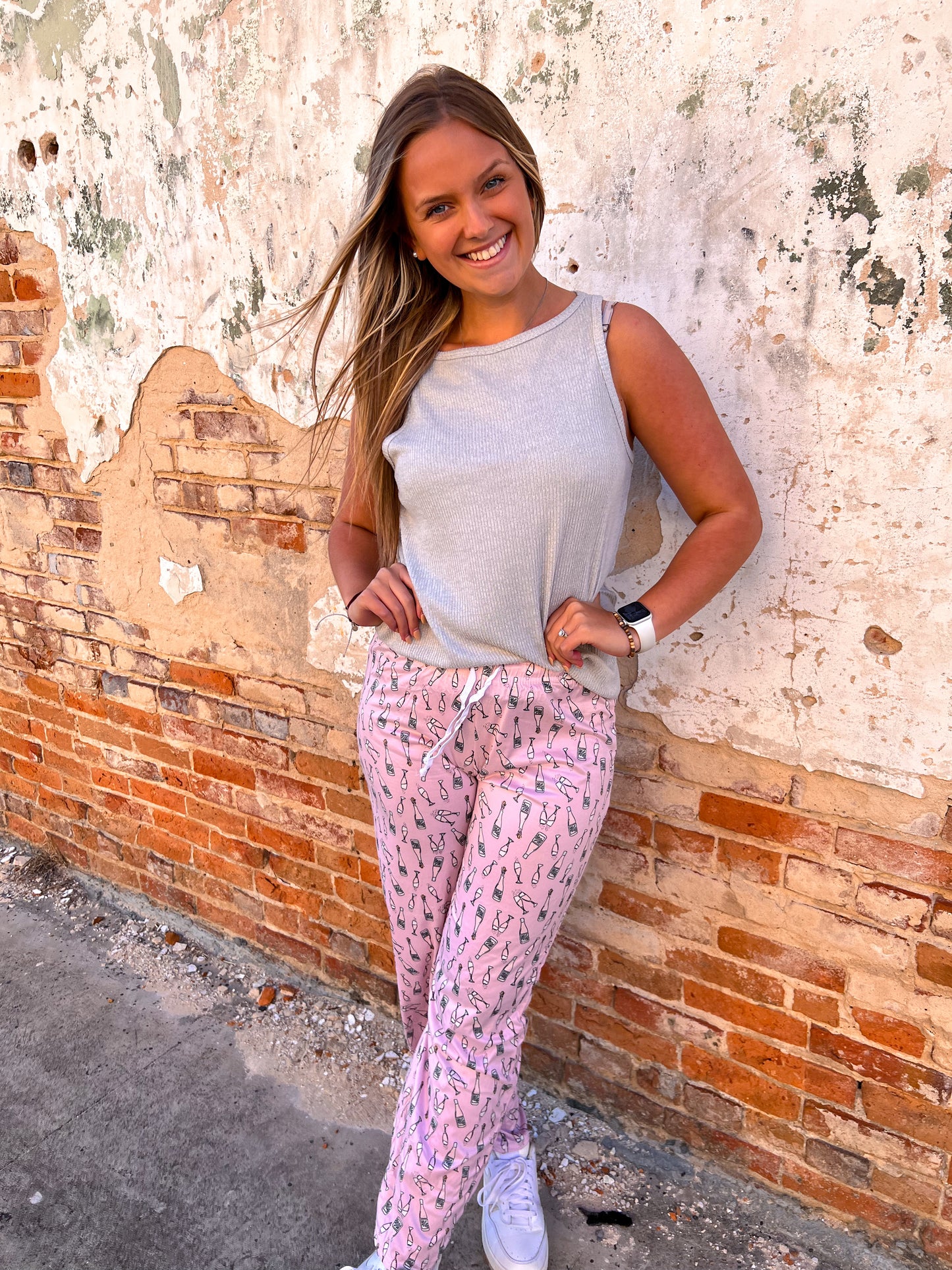 Hello Mello Breakfast in Bead Lounge Pants - Happy Hour-Loungewear-HELLO MELLO-MAR2022-The Twisted Chandelier
