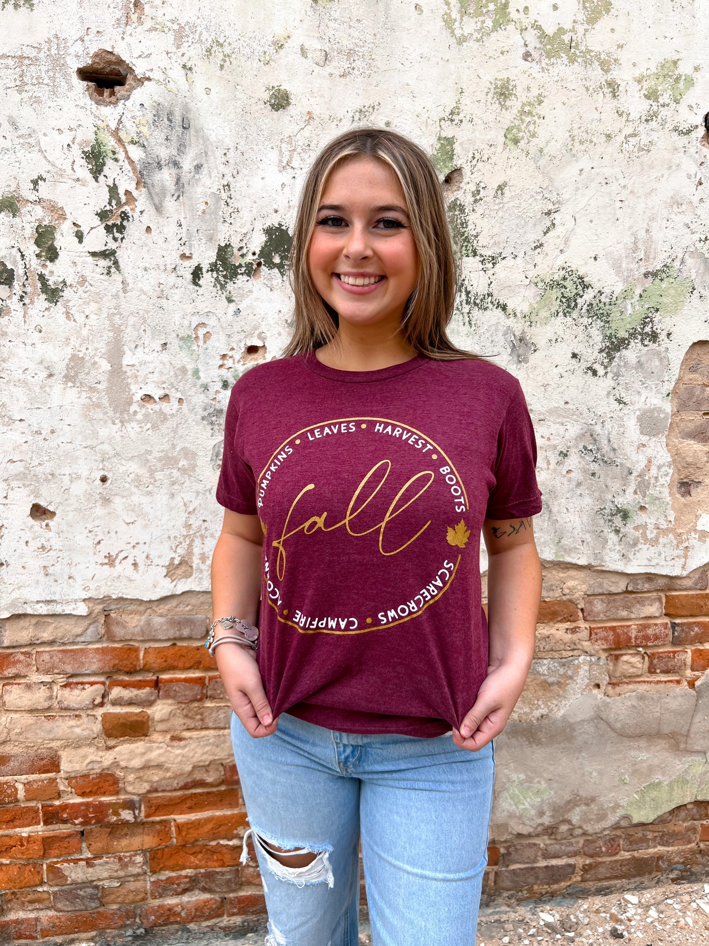Fall Time Graphic Tee-Graphic T-Shirt-The Twisted Chandelier-$25 & Under Sale,09/12/23,Tops Collection-The Twisted Chandelier