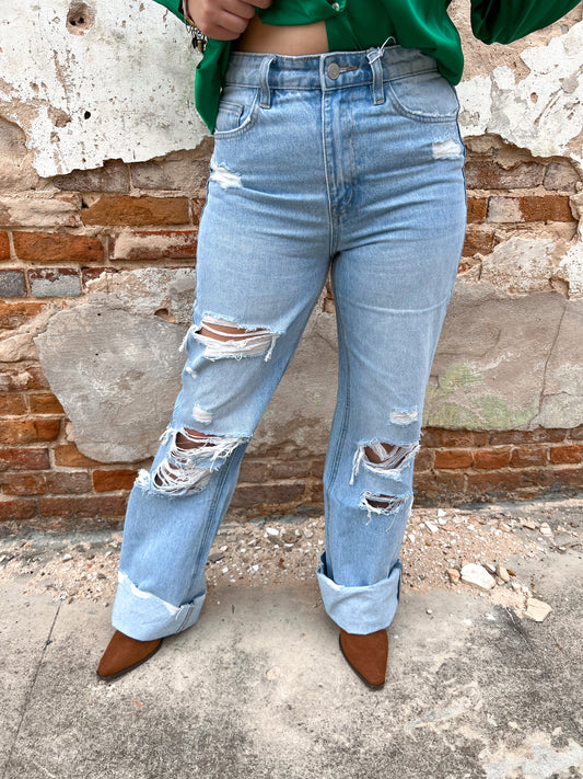 Averie 90's Vintage Flare Jeans-Jeans-Flying Monkey-Max Retail-The Twisted Chandelier