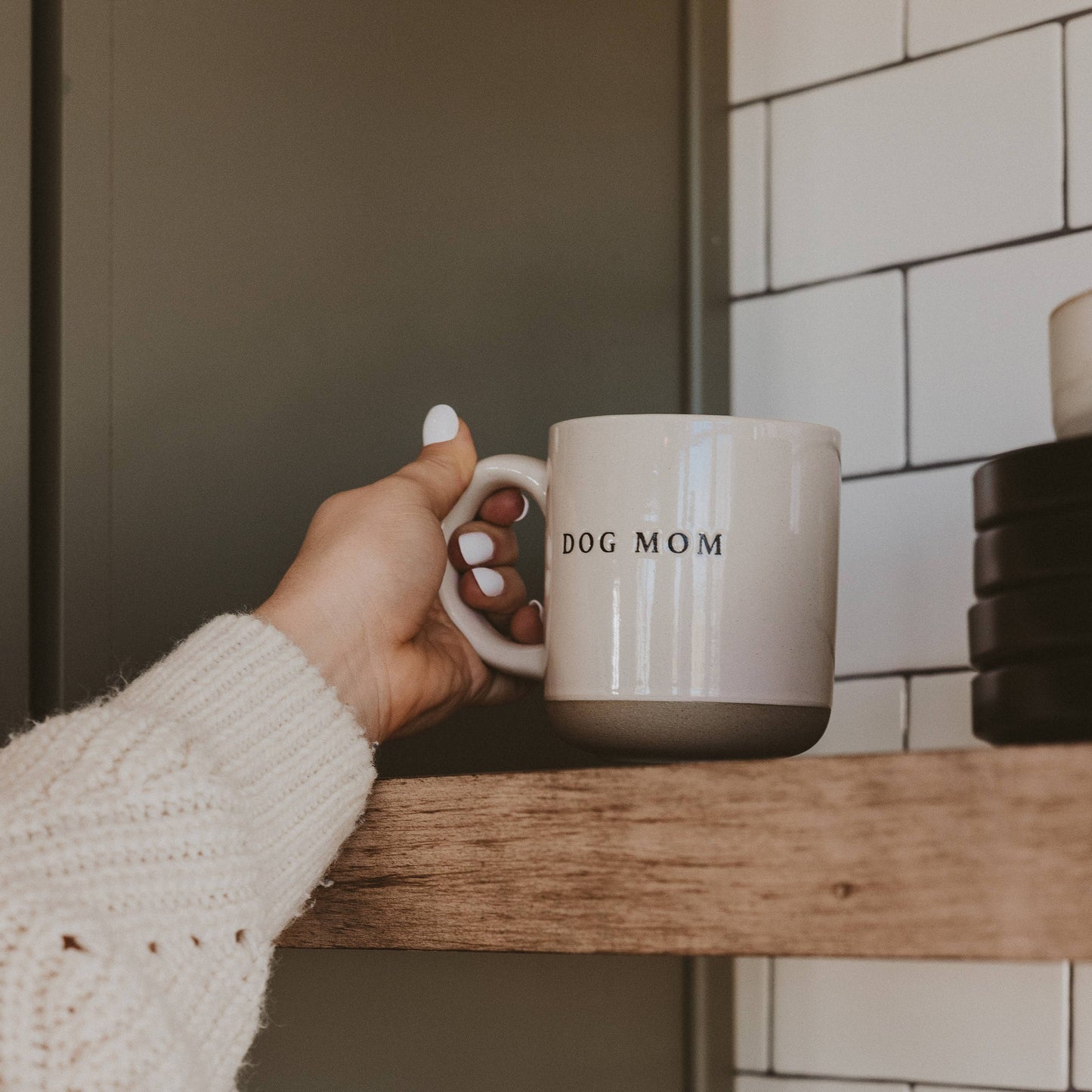Dog Mom Stoneware Coffee Mug - Gifts & Home Decor-Sweet Water Decor-The Twisted Chandelier