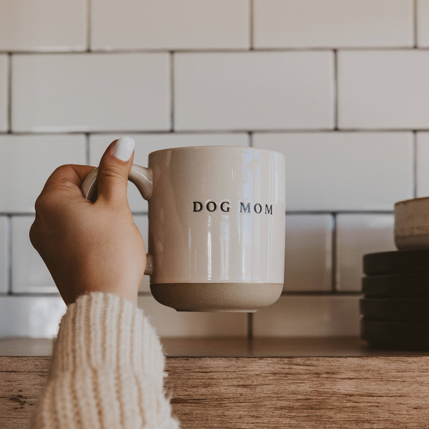 Dog Mom Stoneware Coffee Mug - Gifts & Home Decor-Sweet Water Decor-The Twisted Chandelier