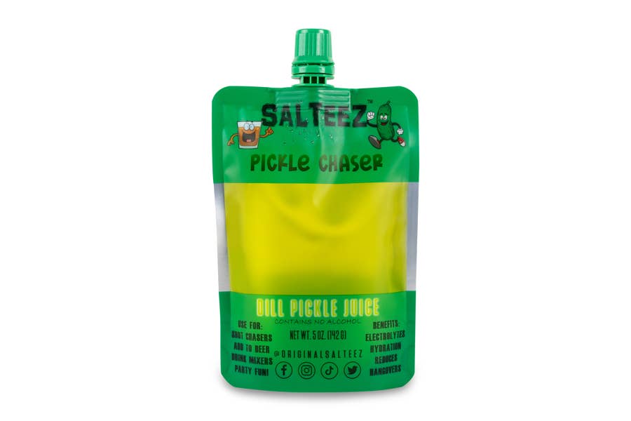Salteez Pickle Chaser: 100% Dill Pickle Juice-Salteez--The Twisted Chandelier
