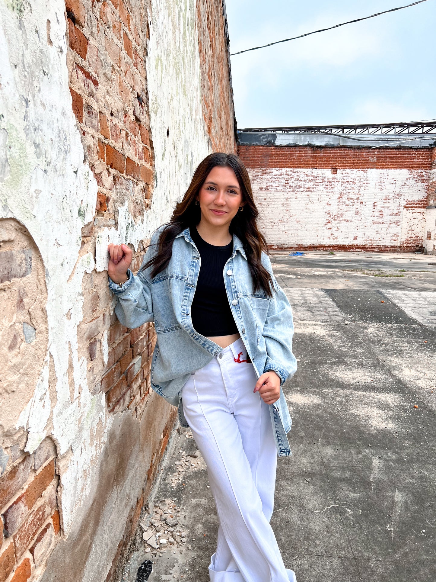 Sierra Ultra Lightweight Oversized Acid Washed Denim Shacket-Coats & Jackets-Rosa Clothing-Bin B1,FD 04/02/25-The Twisted Chandelier