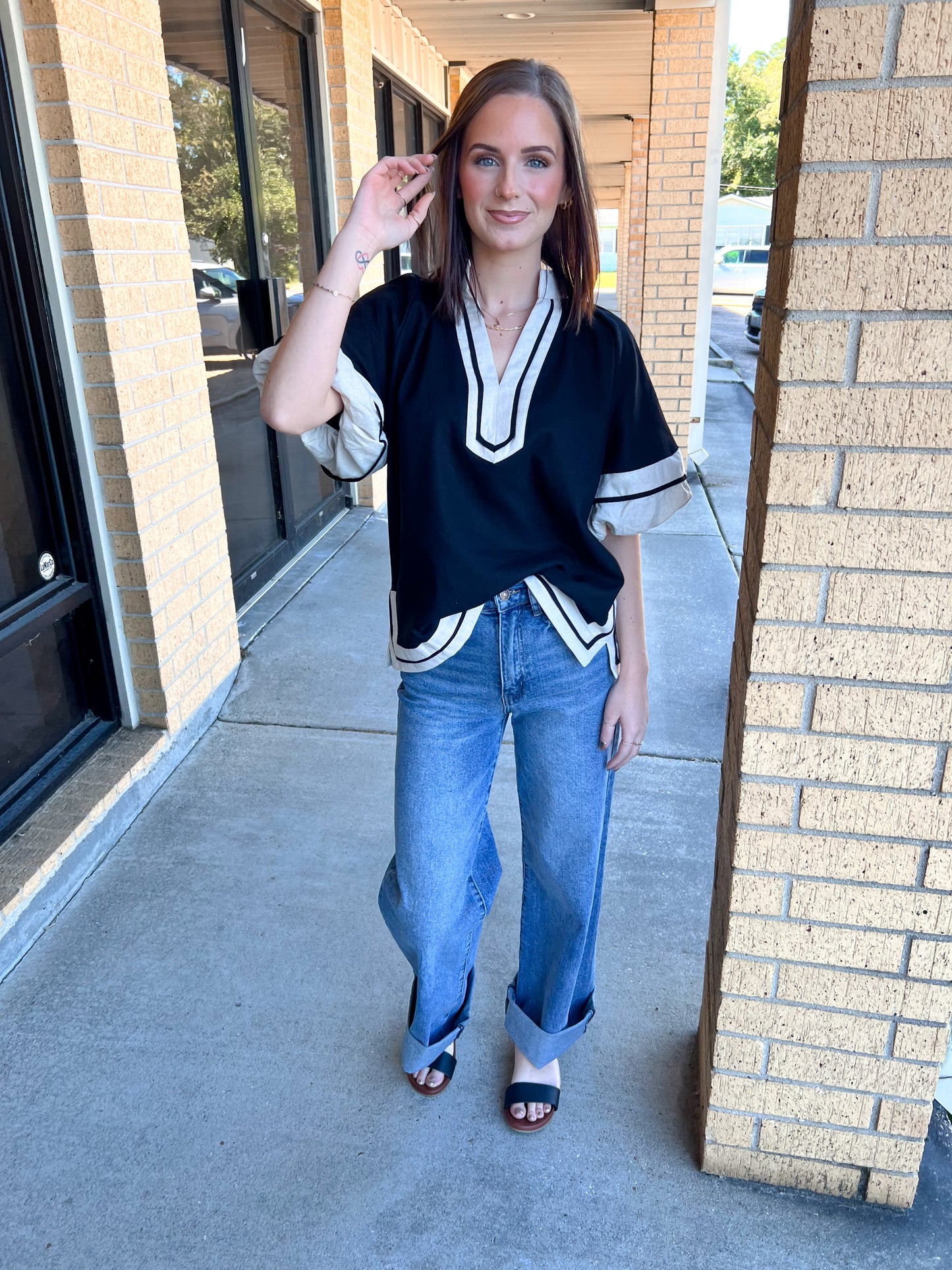 Blair Collared Pullover Top