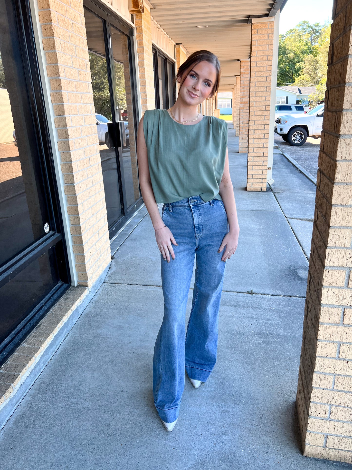 Indie Solid Woven Top-VERY J-Bin d2,FD 06/03/25,NT12090SET,Tops Collection-The Twisted Chandelier