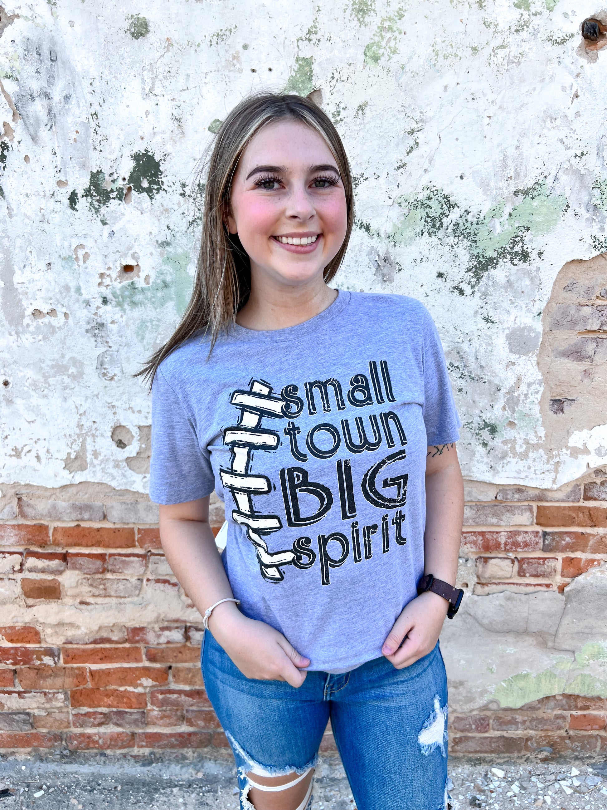 Small Town Big Spirit Tee-Shirts-p&pd-11/28/23 md, 2nd md, Bin a6-The Twisted Chandelier