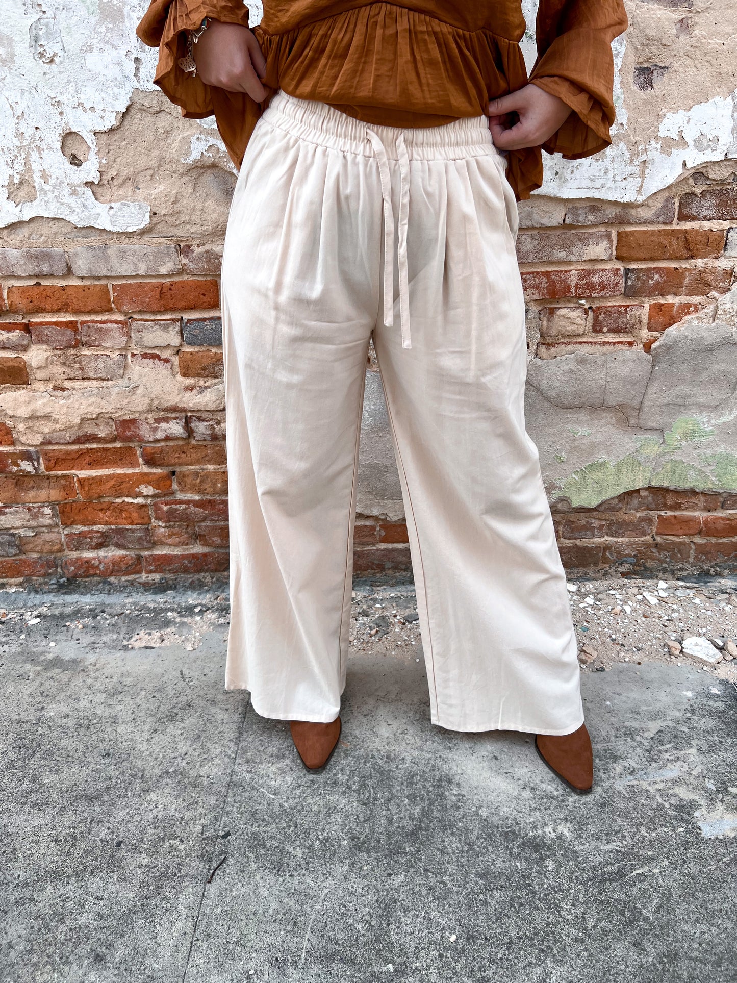 Marissa Wide Leg Pant - Linen-Linen-Heyson-EP1069-The Twisted Chandelier