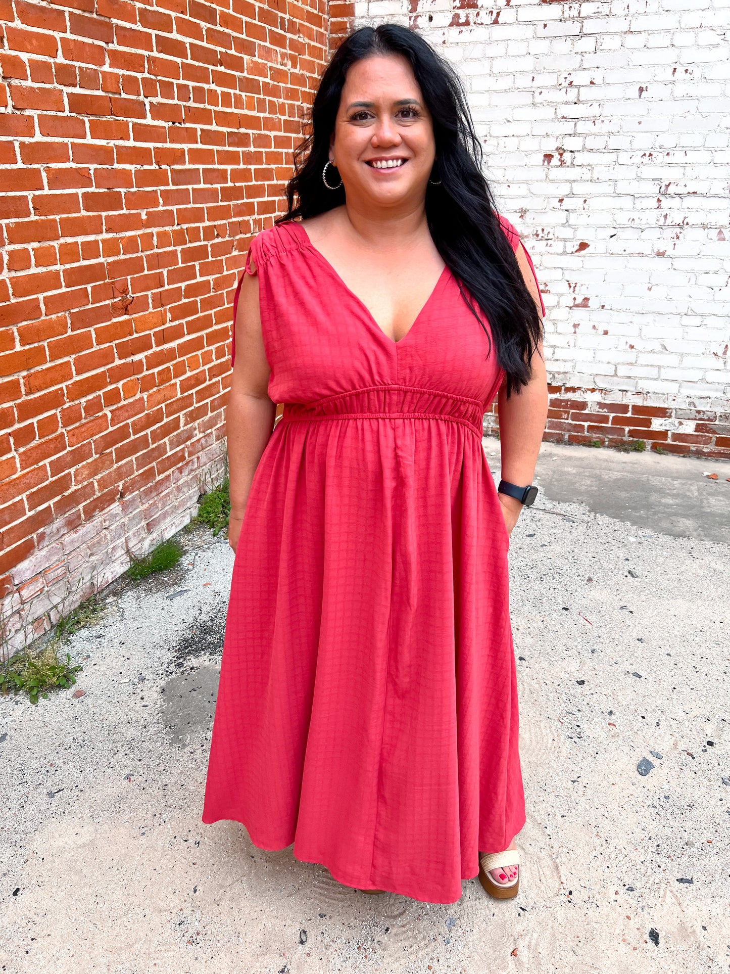 Valerie Textured Woven Goddess like Midi Flare Dress-Dress-Heyson-04/21/25,05/25/24,1st md,Bin a1,Max Retail,western & concert-The Twisted Chandelier