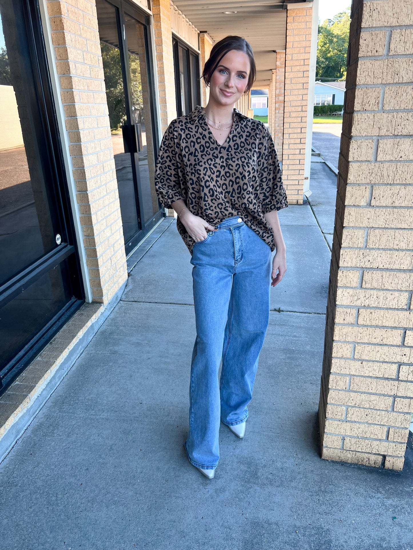 Nyx Drop Shoulder Leopard Top-top-jodifl-08/29/25,Bin B4,FD 08/26/25,G14258-2,OGP 59.99,Tops Collection-The Twisted Chandelier