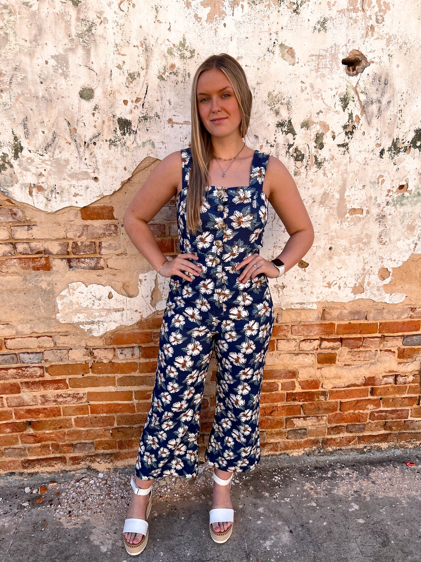 Arely Sleeveless Floral Patterned Jumpsuit-Jumpsuits & Rompers-ee:some-Bin b2, bk9922-The Twisted Chandelier