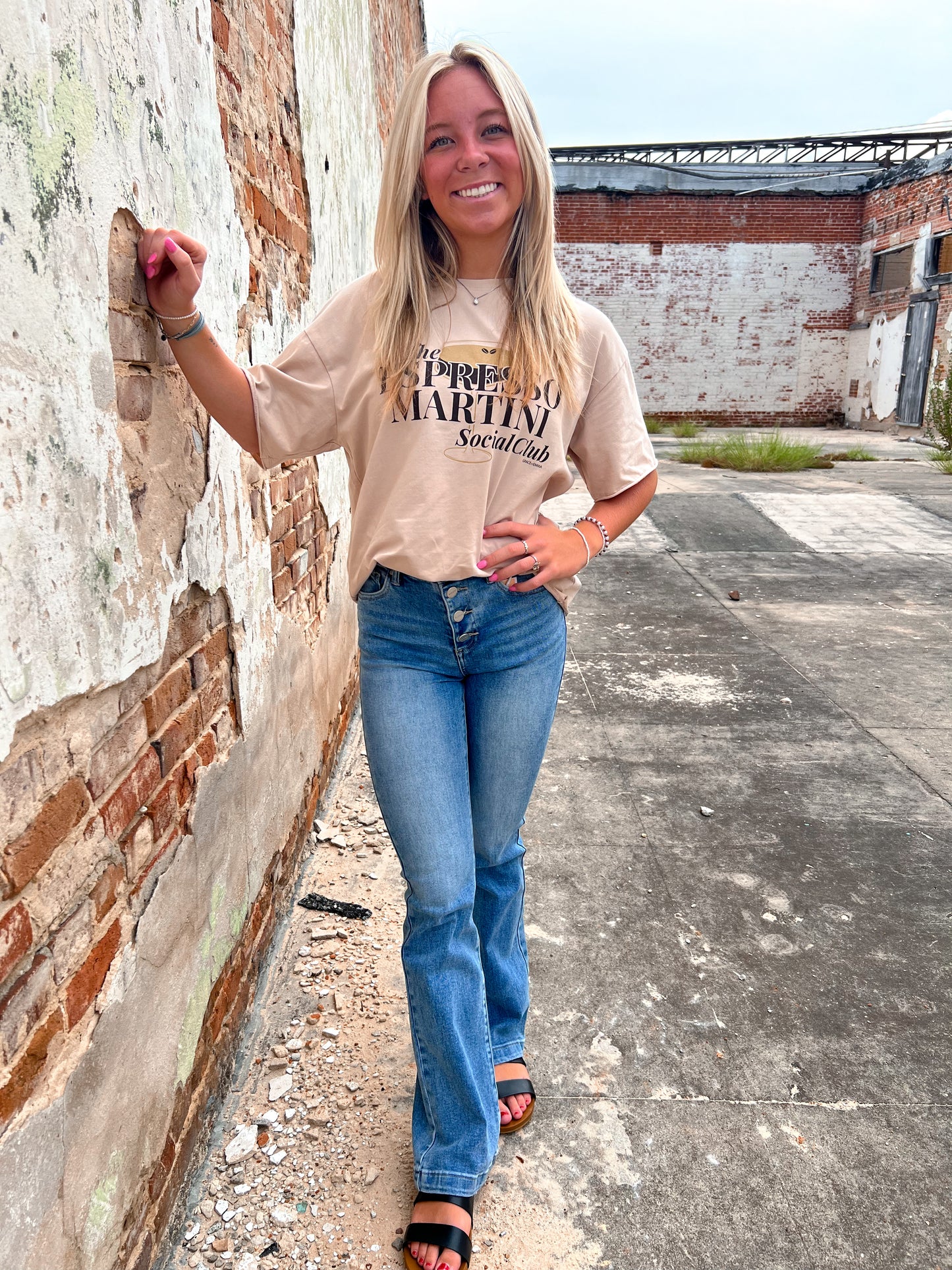 Alaia High Rise Button Down Boot Cut Jeans-Jeans-Risen Jeans-bottoms,Max Retail,rdp5521,western & concert-The Twisted Chandelier