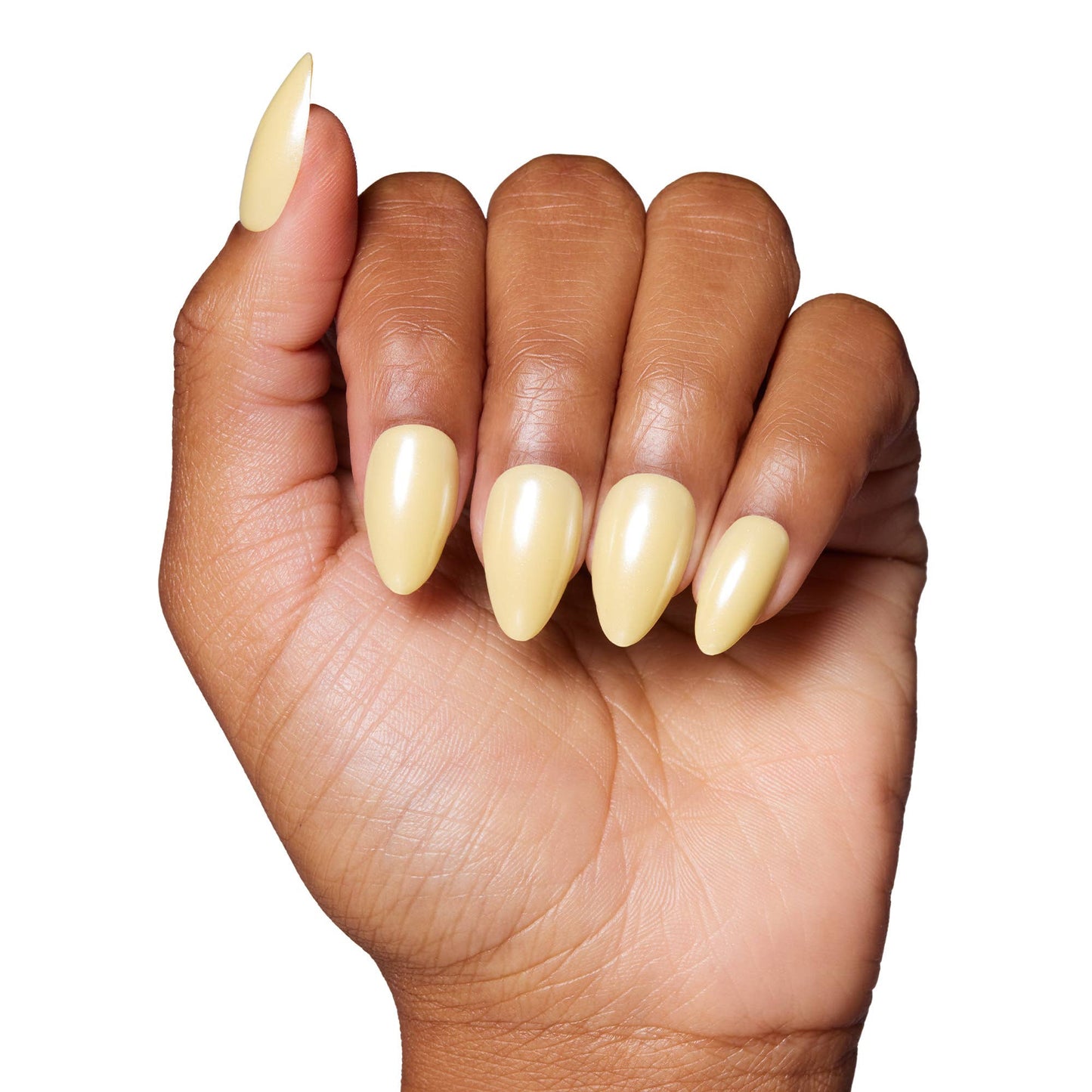 Yellow Pop Press-On Nails| Solid Pastel Yellow| Glaze finish-Glamnetic-The Twisted Chandelier
