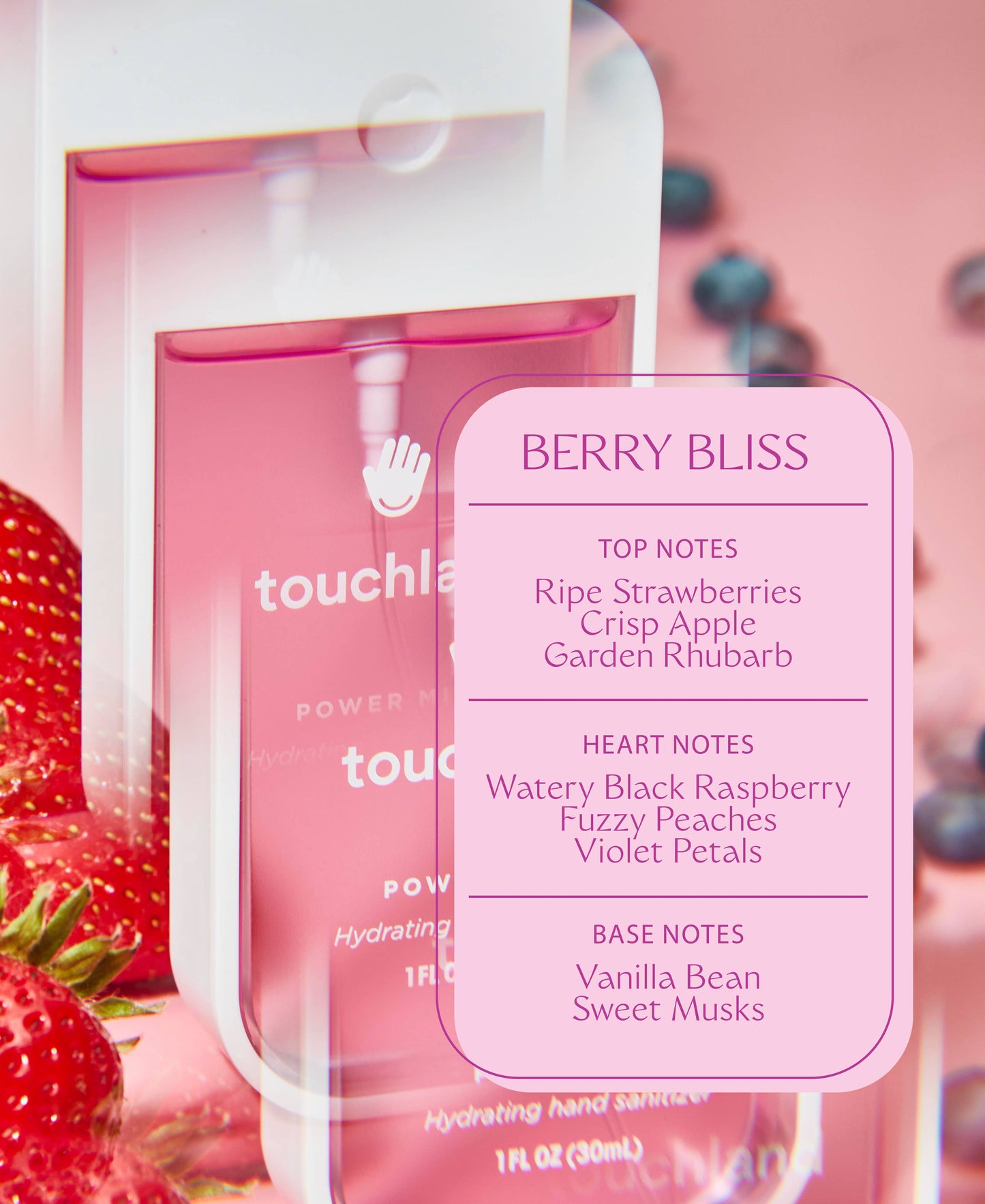Touchland Power Mist Hand Sanitizer | Berry Bliss-Touchland--The Twisted Chandelier