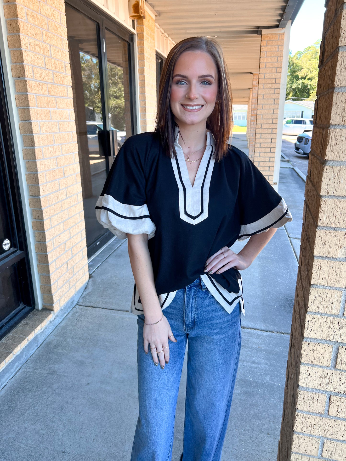 Blair Collared Pullover Top