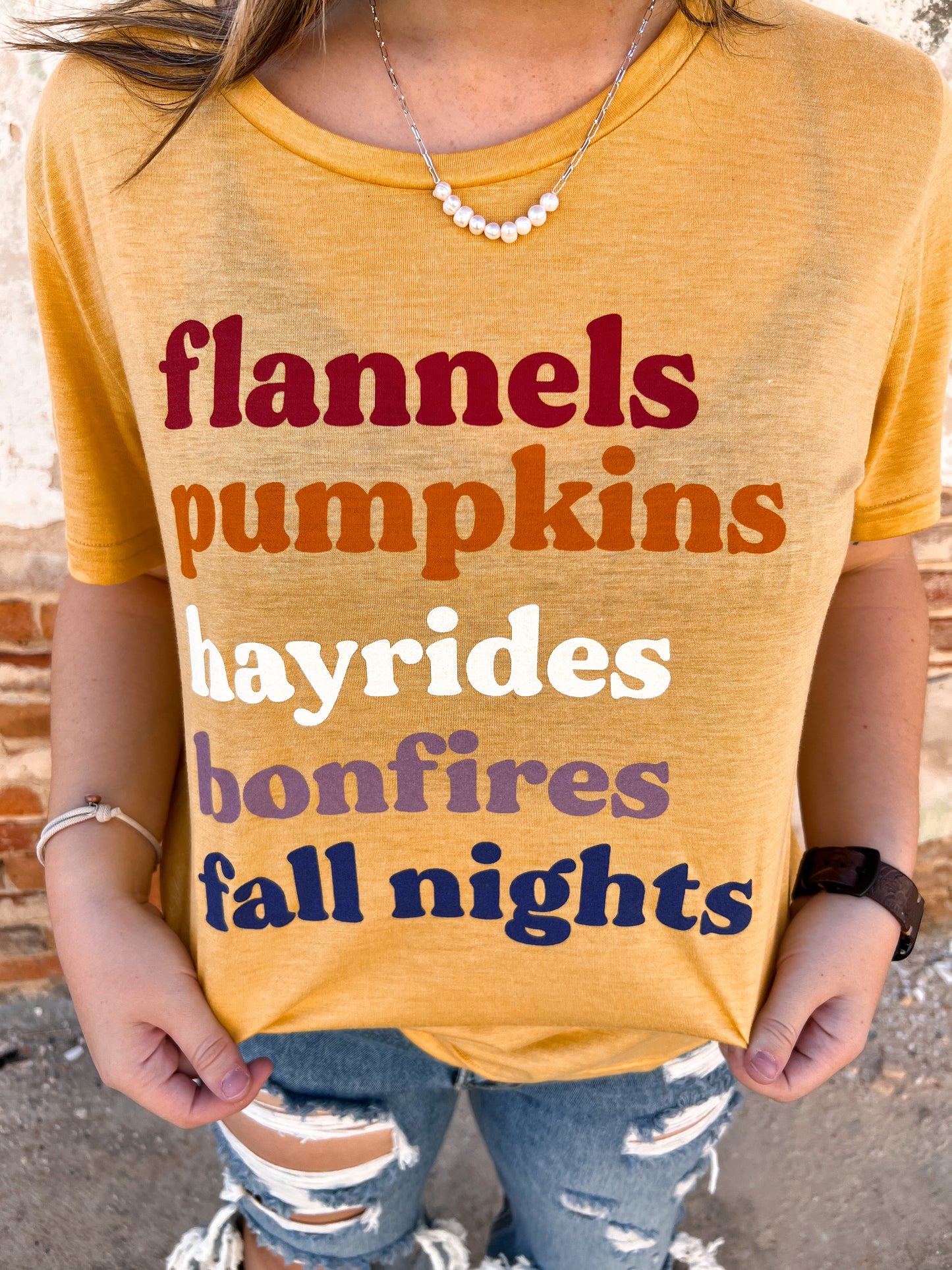 Fall Nights Graphic Tee-Shirts & Tops-Southern Grace Wholesale-11/28/23 md, 1st md, bin c3-The Twisted Chandelier