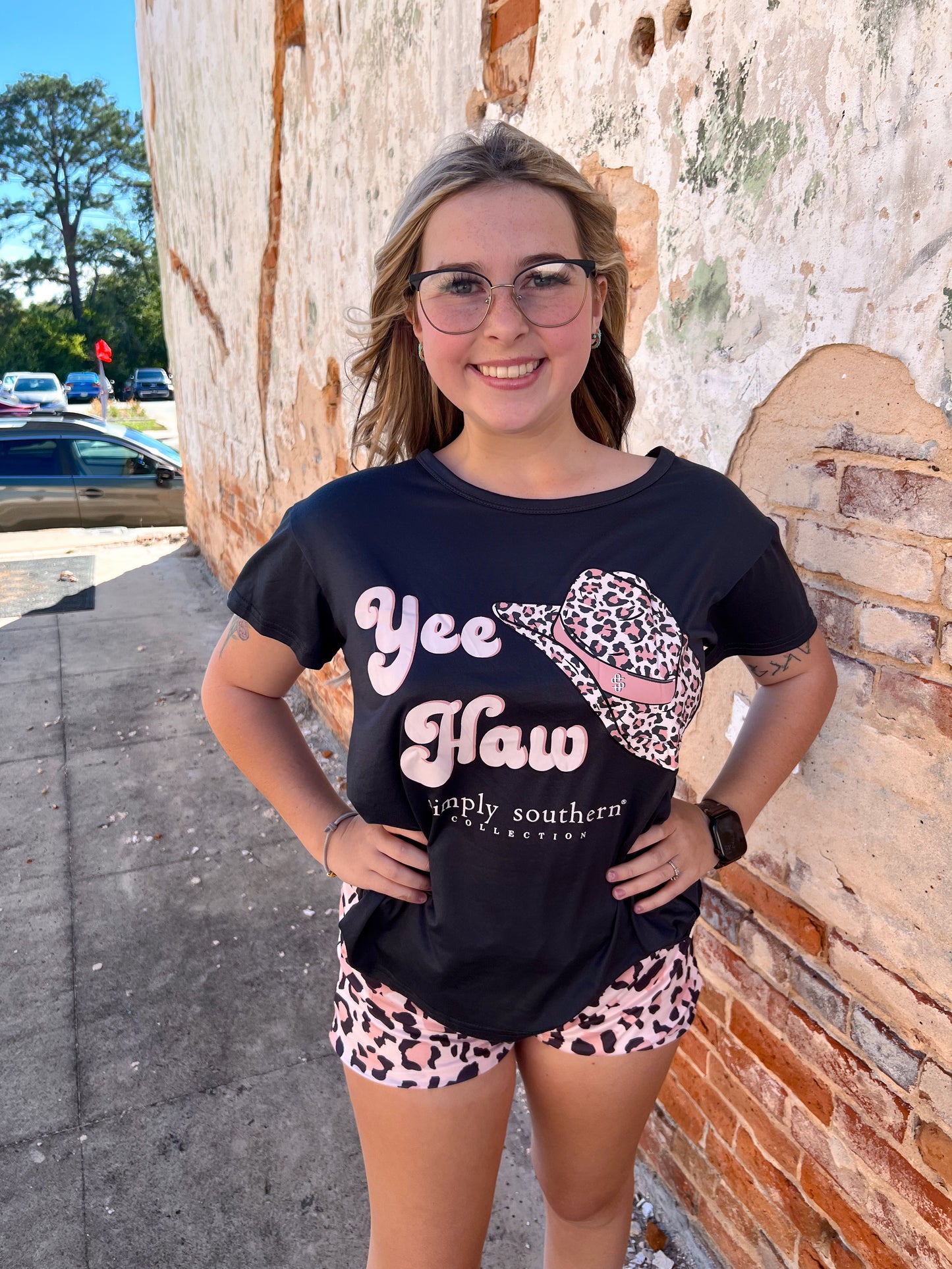 Simply Southern Yee Haw PJ set-Pajama Set-Simply Southern--The Twisted Chandelier
