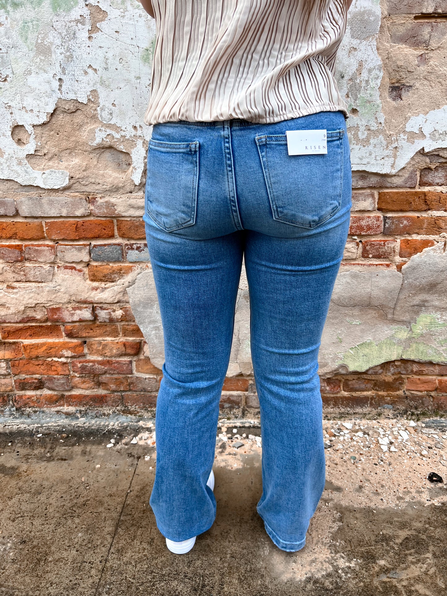 Alaia High Rise Button Down Boot Cut Jeans-Jeans-Risen Jeans-bottoms,Max Retail,rdp5521,western & concert-The Twisted Chandelier
