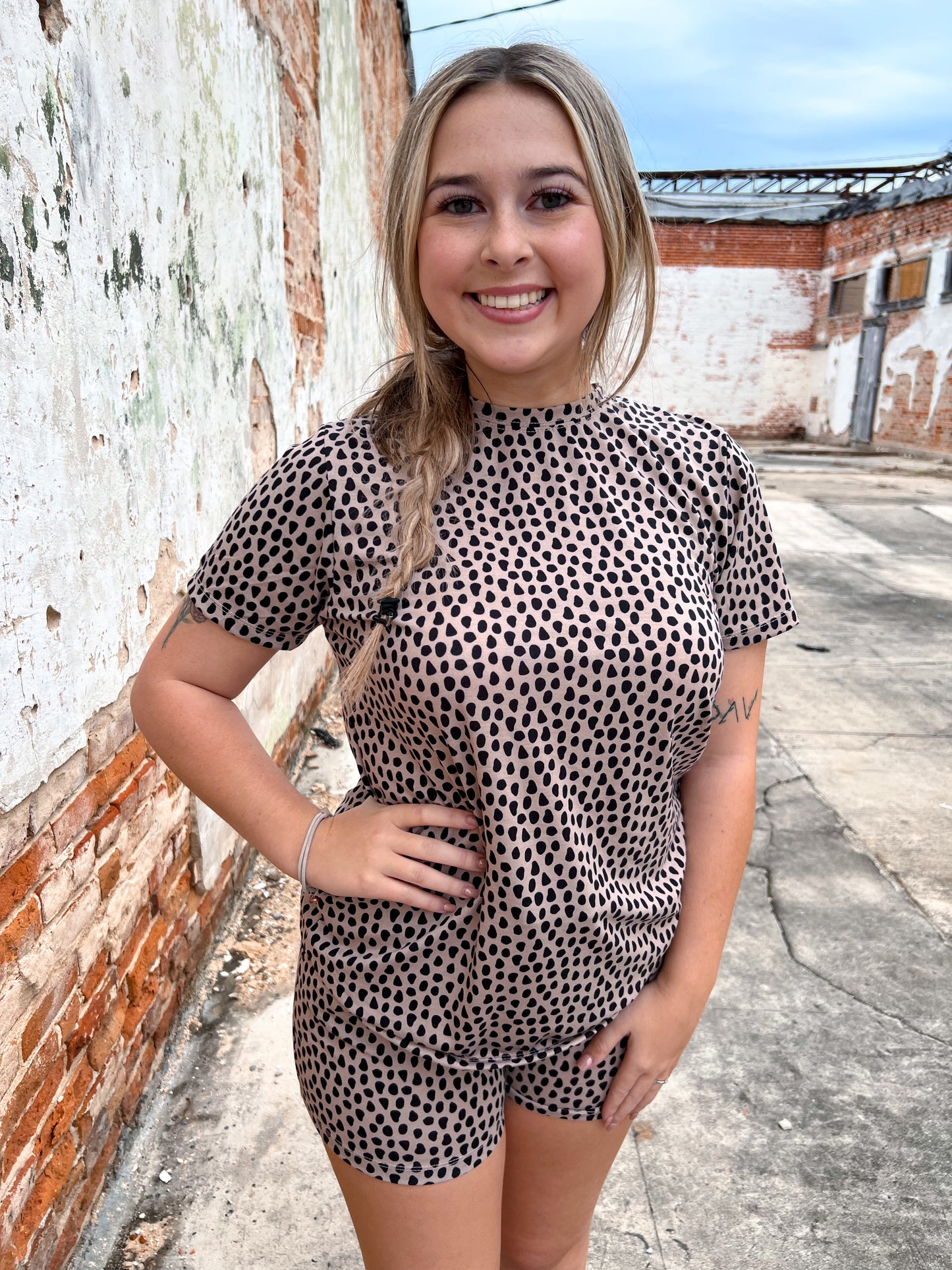 Cheeta Dot Lounge Set-Pajama Set-The Royal Standard-1st md, md 7/30-The Twisted Chandelier