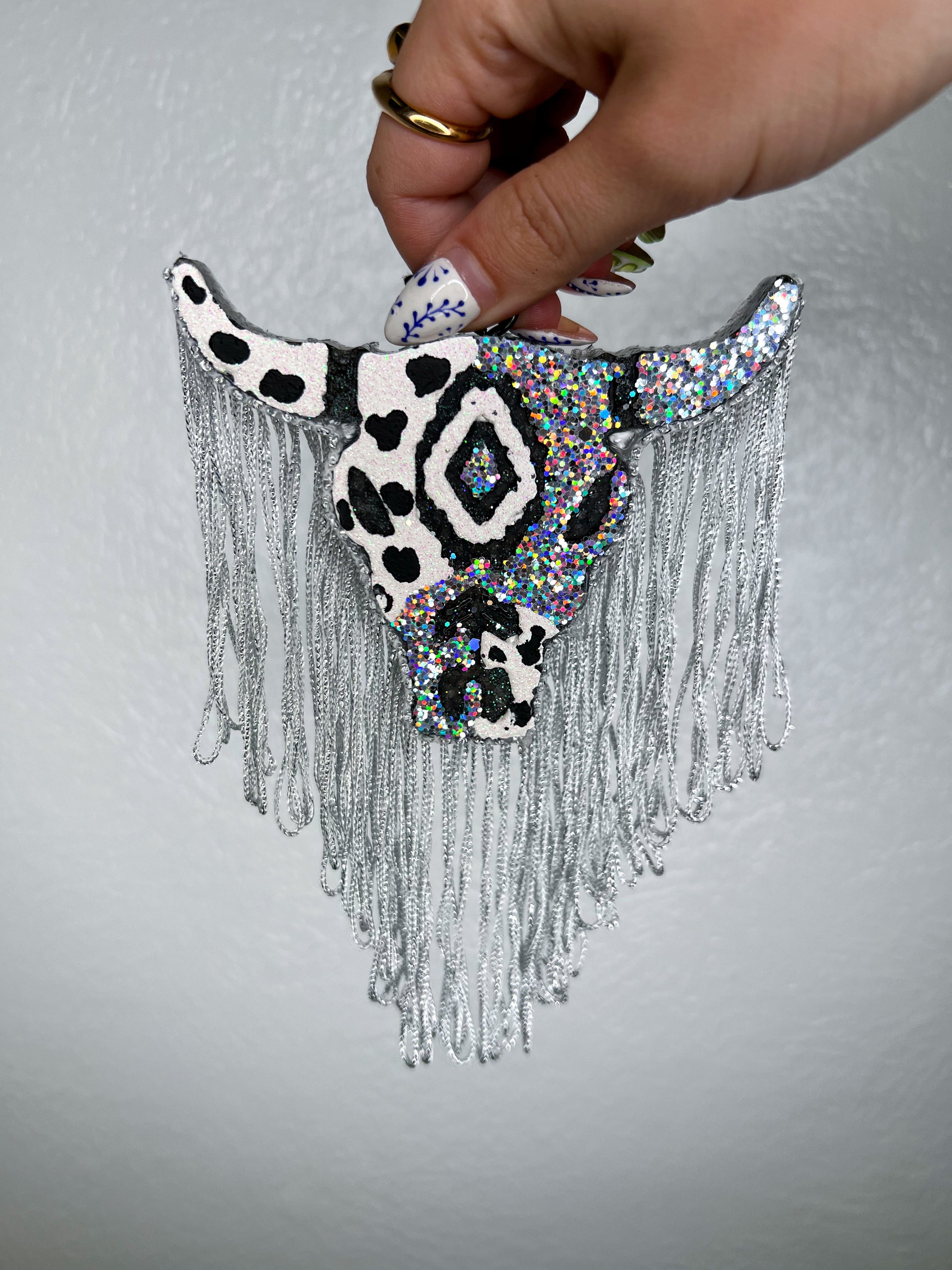 Cow and Sliver Freshie-Ginger & Lace-Pink Chiffon-Medium-The Twisted Chandelier