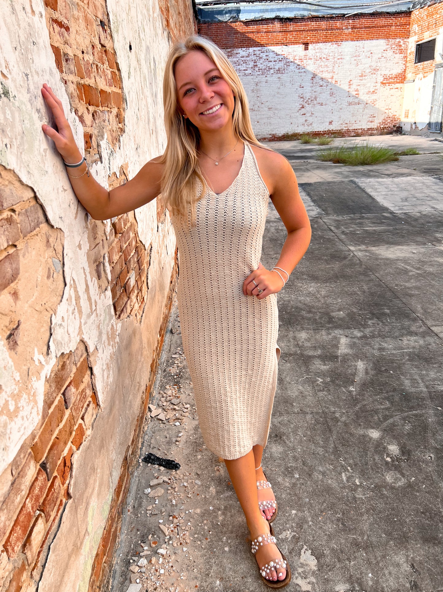 Eliza Halter Neck Sweater Midi Dress-Dresses-le lis-& Jumpsuits,08/08/24,1st md,DJR,Dresses,Max Retail,Rompers,SWD8700-The Twisted Chandelier