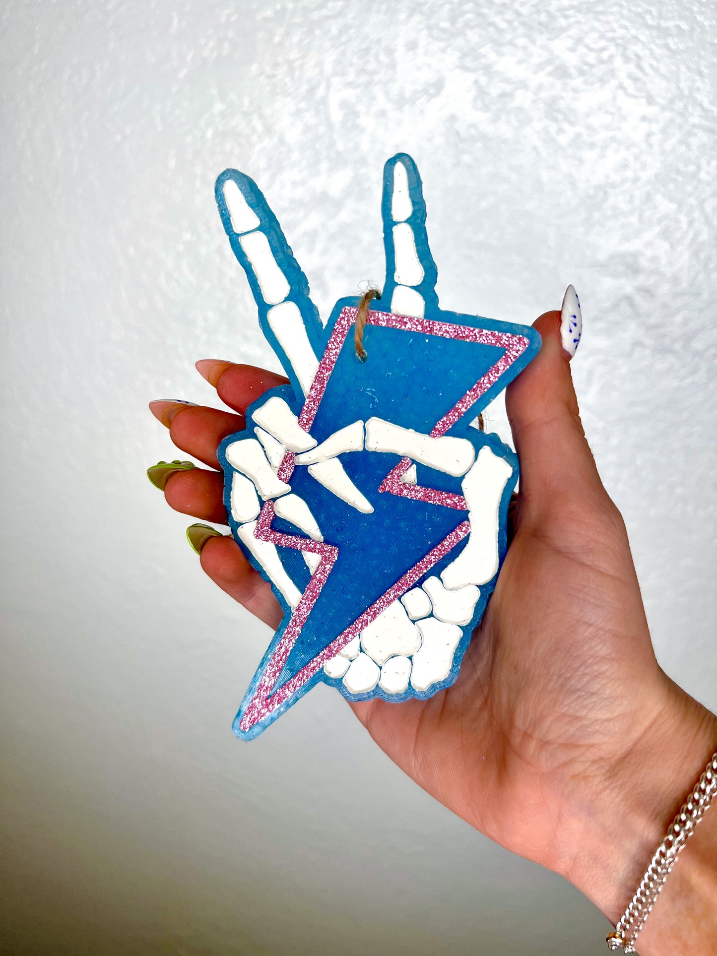 Skeleton Lightning Bolt Car Freshie-Southern Creek Wholesale-Volcano-The Twisted Chandelier