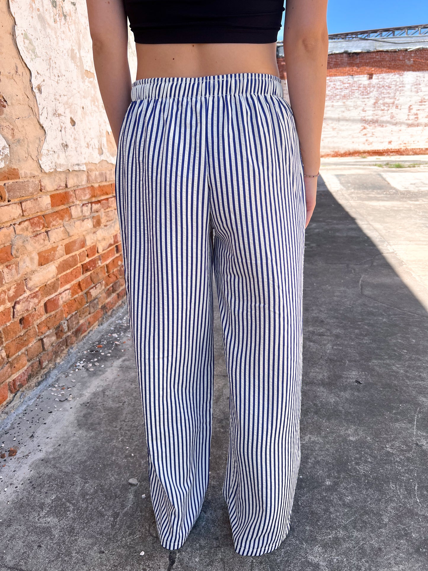 Ariel Yarndye Stripe Easy Pants-Pants-Peach Love California-Bin C5,bottoms,FD 06/10/25-The Twisted Chandelier