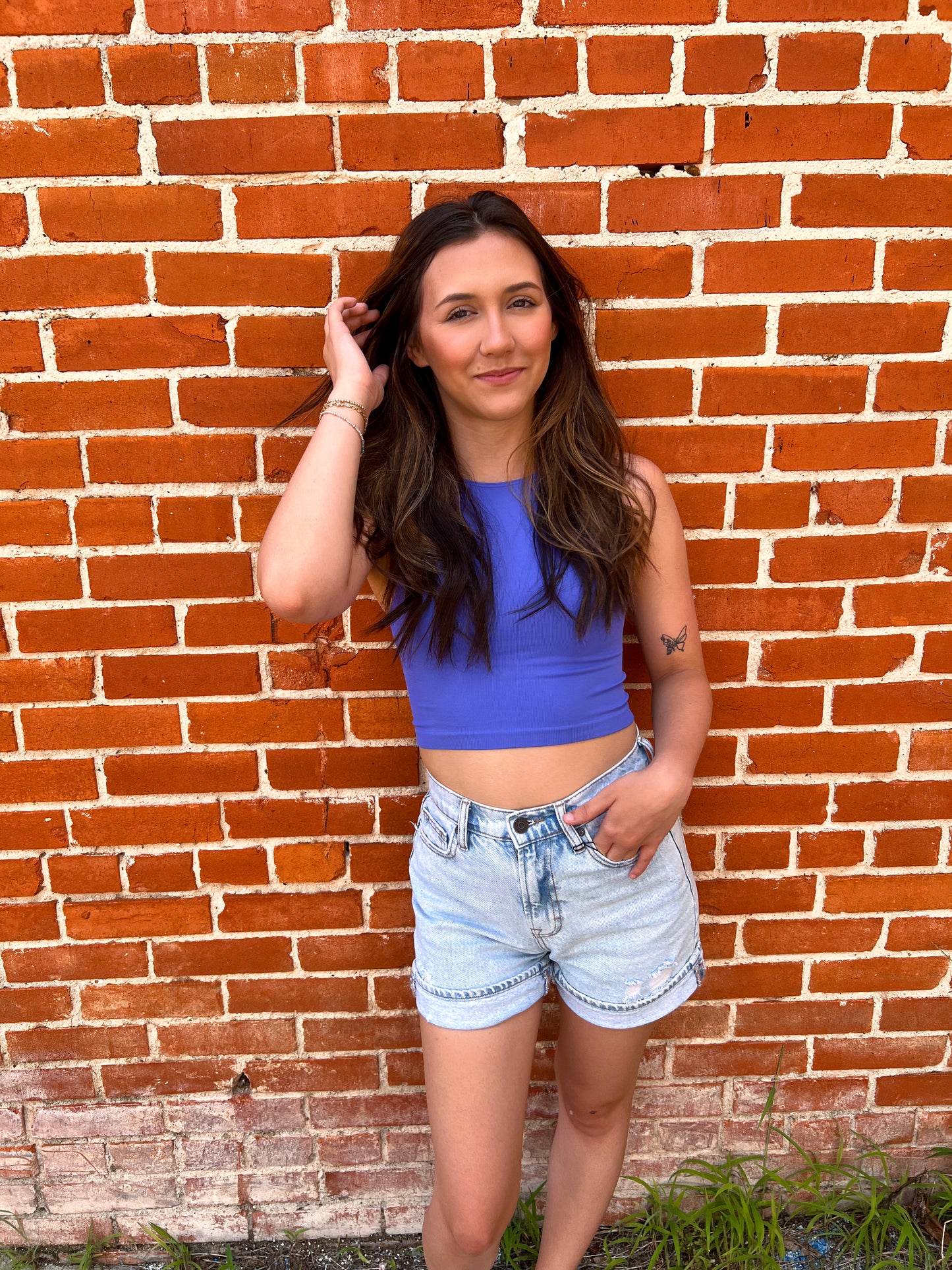 Tenley Casual Crew Neck Crop Top-By Together-08/13/25,Bin B5,FD 07/01/25,OGP 47.50,Tops Collection-The Twisted Chandelier