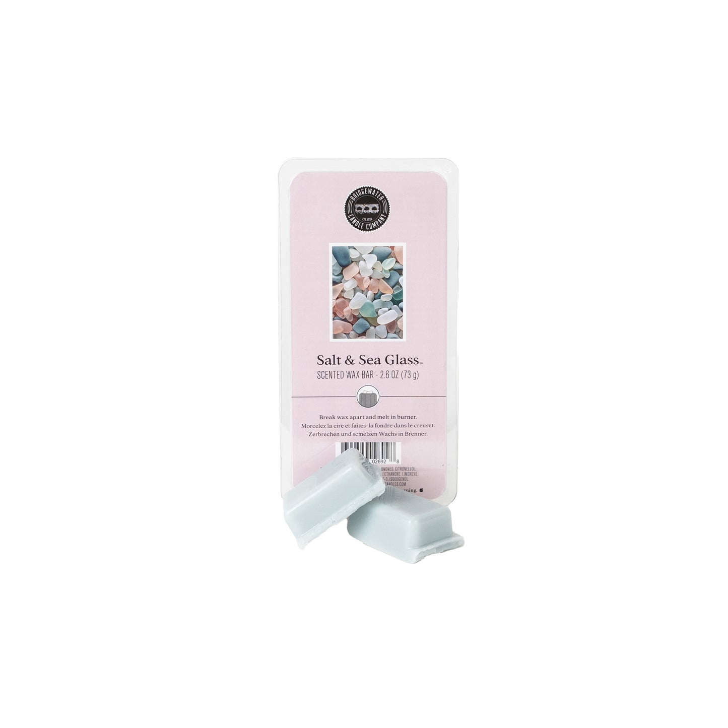 Bridgewater Scented Wax Bar Salt & Sea Glass-Candles-Bridgewater-1000002531,TTCB2549-The Twisted Chandelier