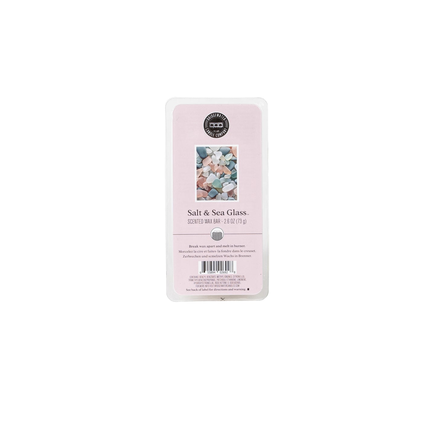 Bridgewater Scented Wax Bar Salt & Sea Glass-Candles-Bridgewater-1000002531,TTCB2549-The Twisted Chandelier