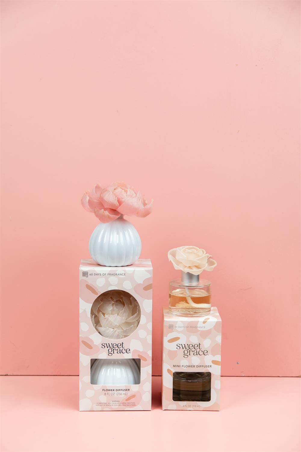 Bridgewater Sweet Grace Mini Flower Diffuser-Home Fragrances-Bridgewater-1000002930, TTCB2947-The Twisted Chandelier