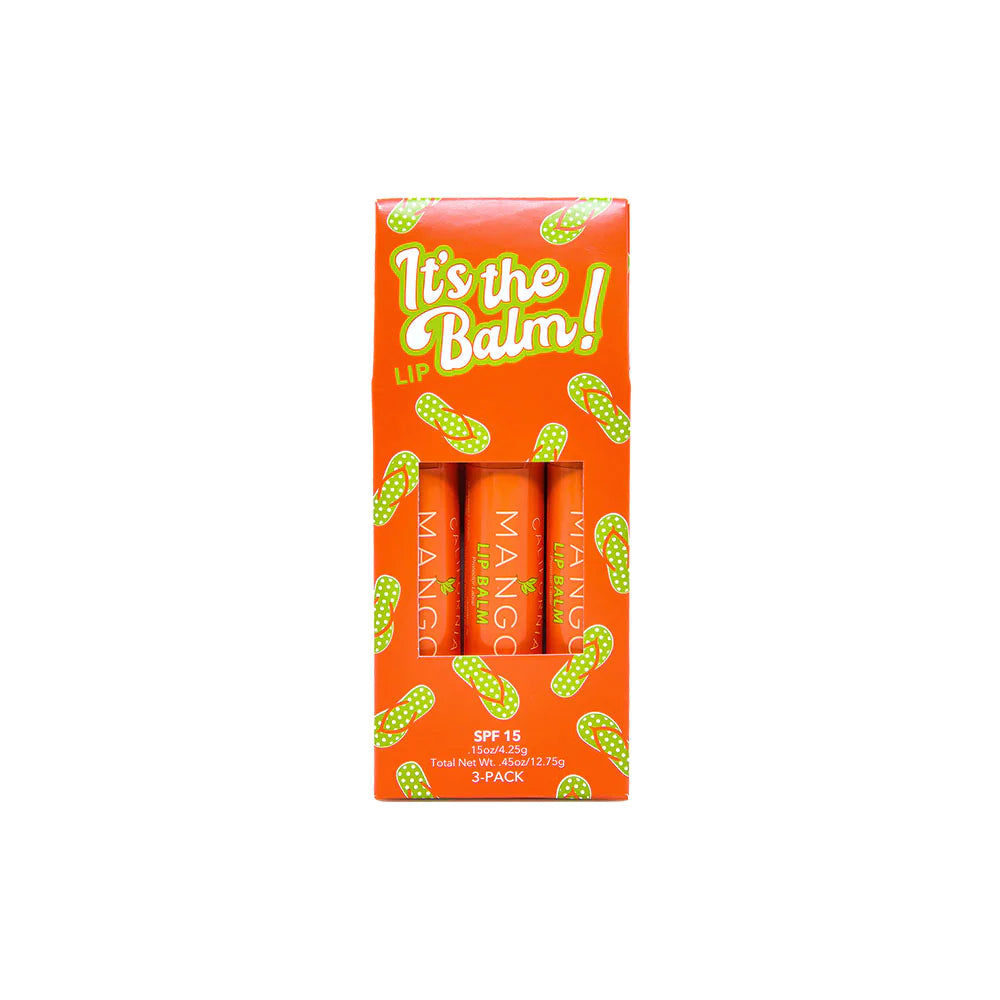 California Mango It's the Balm! 3-Pack Lip Balm - SPF 15-Body Butter-California Mango--The Twisted Chandelier