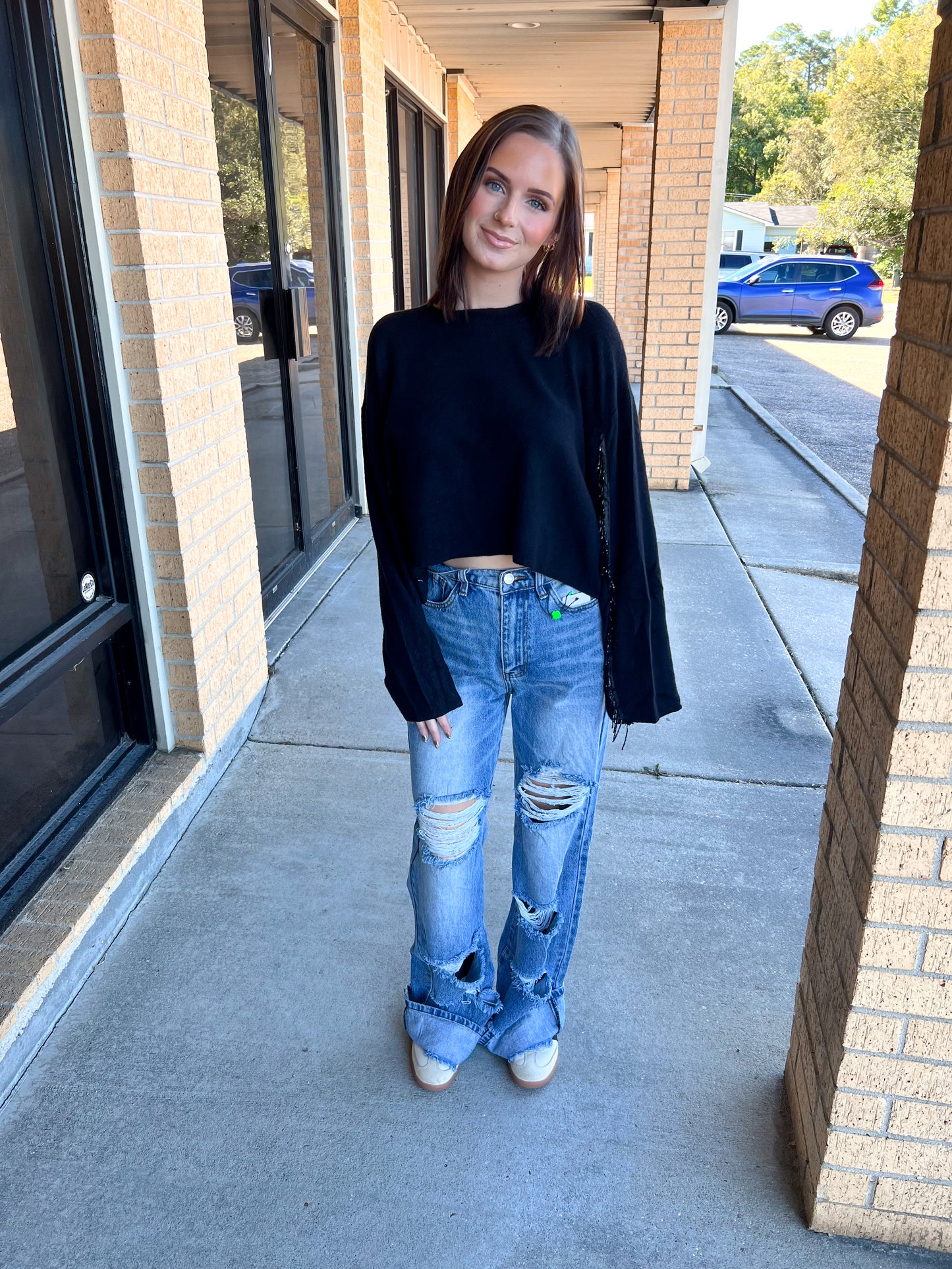 Shay High-Rise Distressed Wide Leg Jeans-Wide Leg Jeans-Vibrant M.i.U-Bin b6,bottoms,FD 02/18/25-The Twisted Chandelier