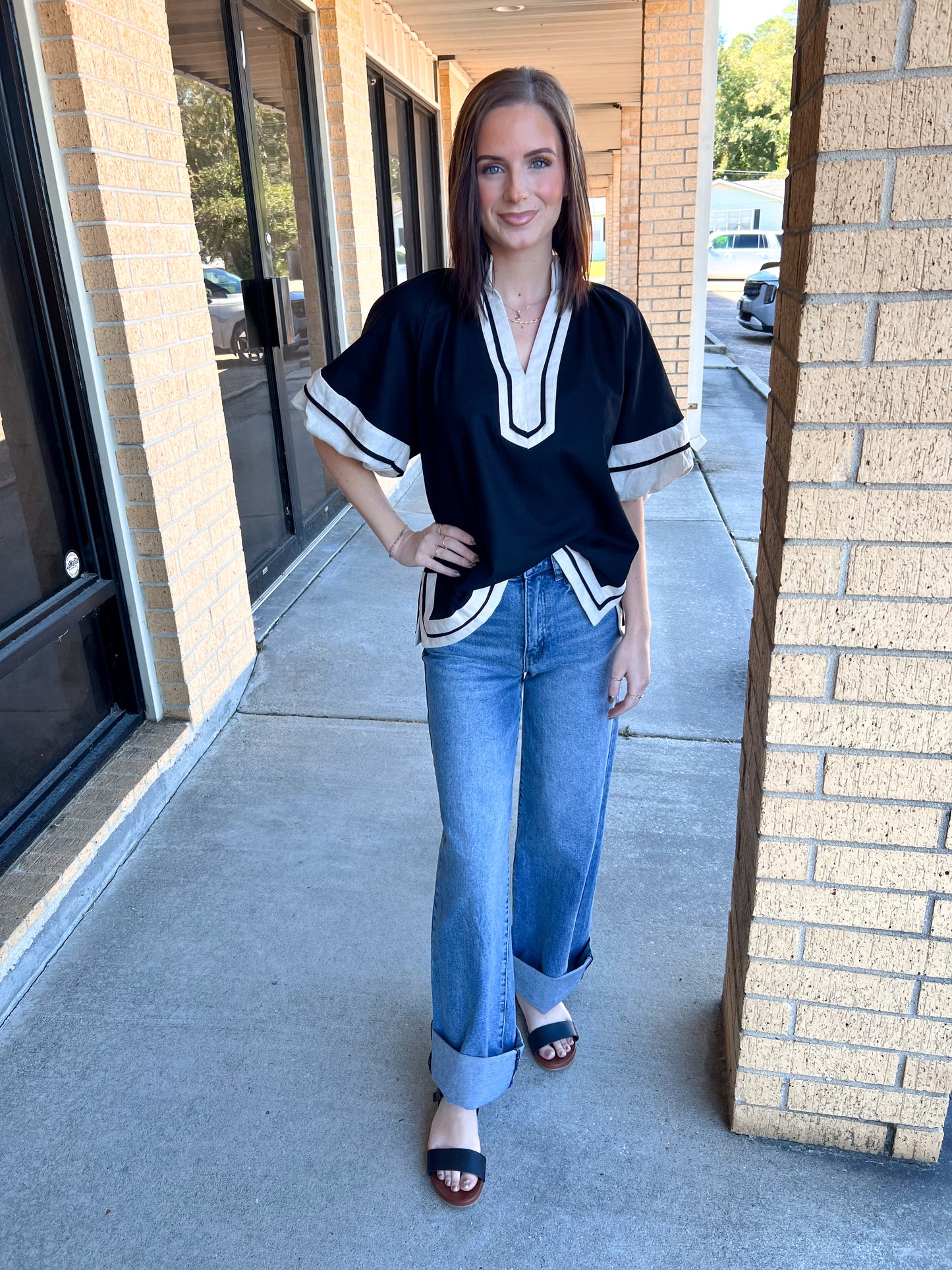 Blair Collared Pullover Top
